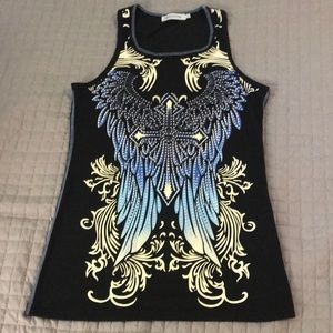 Black tank. Size small. Cotton material.